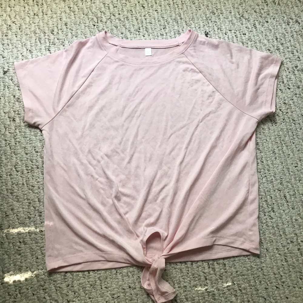 Joy Lab Active Short Sleeved Crop Top Size Small